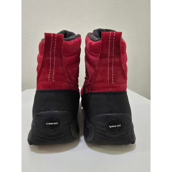Lands End Extreme Squall Red Hiking Snowboots Women's Size 10B - 34688 - Picture 4 of 8